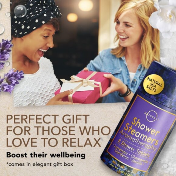 Lavender Shower Steamers (8 Count), Aromatherapy Spa Gifts for Him & Her. - Picture 2 of 8